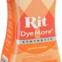 Rit DyeMore Liquid Dye, Apricot Orange 7 Fl Oz (Pack of 1)