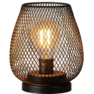 NEEDOMO 1 Pack Battery Operated Lamp Outdoor Table Lantern, LED Table Lantern with Timer Mode, Vintage Decorative Lights Cordless Lamp Indoor Outdoor Patio Bedroom Living Room with LED Bulb