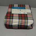 Comfort Spaces Cotton Flannel Sheets Queen Size, Ultra Soft Flannel Sheet Set with 14" Elastic Pocket , Plain Print Warm Flannel Bedding, Scottish Plaid Red 4 Piece