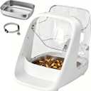 Microchip Cat Feeder for Multi-Cat Homes, RFID Pet Feeder that Stops Food Stealing, Works with Microchip or RFID Tag, Rechargeable, Stainless Steel Bowl for Wet & Dry Food