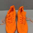 Mens Running Shoes Breathable Mesh Blade Walking Shoes Slip on Tennis Sneakers Fashion Non Slip Work Sport Gym Cross Trainer Orange 45