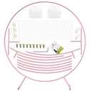 LANGXUN Large Size Metal Round Balloon Arch kit Decoration, for Wedding Birthday Party Decoration, Graduation Decorations and Baby Shower Photo Background (6ft - Pink)