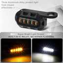 Led Motorcycle Turn Signals Switchback Mini Blinkers Handlebar Marker Light Compatible with Harley Sportster 1200 Iron 883