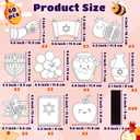 30Pcs Rosh Hashanah Color Your Own Magnets Art Craft Kits for Kids, One Size