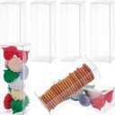 BENECREAT 20PCS Clear Wedding Favour Boxes 4.5x1.5x1.5 Rectangle PVC Transparent Gift Boxes for Candy Chocolate Festival Gift Packaging