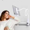 Tryone Gooseneck Tablet Holder Stand for Bed Adjustable Flexible Arm Tablets Mount Clamp on Table Compatible with iPad Air Mini | Galaxy Tabs | Kindle Fire | Switch or Other 4.7-10.5" Devices