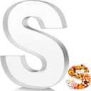 Mifoci 13.7" Fillable Paper Mache Cardboard Letter for Charcuterie Birthday Party and Anniversary Fillable Paper Mache Chocolate Candy Decoration Letter S