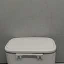 ELPHECO Kitchen Compost Bin with Lid 1.8 Gallon Hanging Trash Can with Lid, 7 Liter Wall-Mounted Garbage Can for Kitchen Cabinet Door, Small Under Sink Trash Can for Cupboard, Bathroom, Office