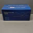 Ceiling Fans with Lights-36 Low Profile Ceiling Fan with Light and Remote/APP Control,Flush Mount,DC Reversible,LED Dimmable Modern Ceiling Fans for Bedroom,Indoor/Outdoor Patio Use(White)