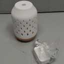 InnoGear Aromatherapy Diffuser, 150ml Ceramic Diffuser Mother's Gift Ultrasonic Humidifier Cool Mist Essential Oil Diffusers for Home Air Diffuser with 2 Mist Modes Waterless Auto Off, White