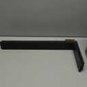 Countertop Support Bracket 20 inch 2 Pack Heavy Duty 3/8" Thick Black Granite Countertop Bracket 20"x8"x2.5" Shelf L Bracket Mantel Corbels for Quartz/Granite/Wood/Concret/Laminate Countertops