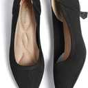 Semwiss Women's Low Heel Classic Pumps Pointed Toe Kitten Heels ShoesComfortable Casual Pumps for Women Dressy (6, Black)