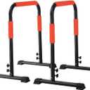 Generic Dip for Calisthenics and Strength Training (Black Red)