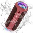 Ortizan X10 Portable Bluetooth Speaker, 24W Stereo Sound, IPX7 Waterproof, 30H Playtime, 66ft Bluetooth Range, TWS Pairing, Red