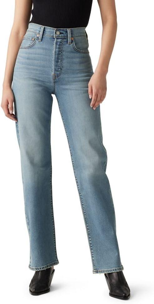 Levi's Women's Ribcage Straight Full Length Jeans, Ringing Bells (Stretch), 27