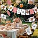 Soulchen 20 Pcs Wonderland Tea Party Decoration Hanging Wonderland Poker Cards Garland Decoration Background for Birthday Baby Shower Party Supplies