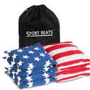SPORT BEATS Cornhole Bags Set of 6 Regulation Weight & Size Includes Carry Case