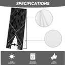 Linen Halloween Table Runner 72 Inches Long, Halloween Home Kitchen Dining Room Table Decor, Christmas Xmas Winter Holiday Decorations and Supplies for Home