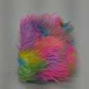 Ice Fabrics Craft Faux Fur Fabric Pre Cut Rolls - 6"x60" Fur Ribbon Mohair Fabric Strips - Super Soft and Fuzzy - Perfect for Crafts, Costumes & Decoration - Pastel Rainbow - 6x60
