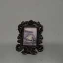 Vintage Frog Small Picture Frame, Funny Mini Ornate Photo Frame for TableTop Desk Display Decor, Rustic Retro Mushroom Baroque Art Prints Decorations Gifts for Bedroom Office 1.7x2.5in Photo