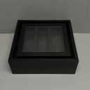 Challenge Coin Display Holder, Military Coin Holder Display Case with Magnetic Display Door, Double-Sided Rotating Coin Stand Rack with Anti-Slip Velvet Grooves for Honoring Veterans & Collectors