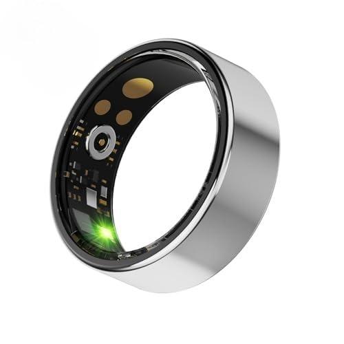 FUHUBB Olevra Smart Ring Health Tracker for Activity Health, Sleep for iPhone and Android (Sliver,10)