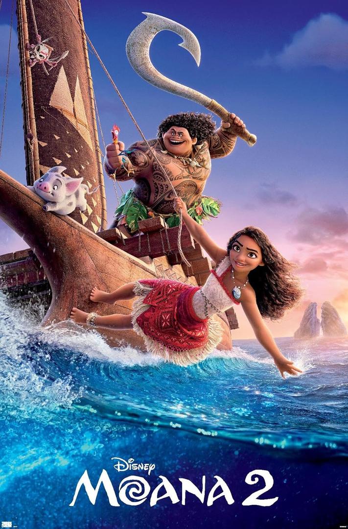 Disney Moana 2 - One Sheet Wall Poster, 34L" x 22.4W", Unframed Version