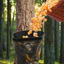 2 Pack Waterproof Deer Bag Feeder with Adjustable Strap, Hanging Gravity Deer Corn Feeder Camo Tree Hugger Game Feeder for Hunting and Feeding Wild Animals, 100 lb, Weatherproof Oxford Fabric