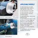 Universal 5/6 Hole Steering Wheel Hub Adapter, Compatible for GMC Chevy Pontiac Cadillac Truck Pickup(Silver)