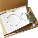 Bright Silver Dual-Flush Actuator Plate for Concealed Cisterns Compatible with Sigma20 115.882.KJ.1