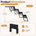 Foldable Dog Car Stairs, Non-Slip Dog Ramp for SUV Truck Small Middle Pet