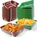 OHOME Football Party Supplies - 40 Pack Super Game Bowl Party Decorations 2026 | Football Plates Disposable Trays for Football Party Favors - Football Accessories Decor for Birthday Party