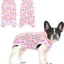 Coppthinktu Recovery Suit for Dogs After Surgery, Dog Onesie Surgery Recovery Suit for Female Spay, Soft Surgical Pajamas Bodysuits for Puppy to Prevent Licking Dog Cone Alternative Dots, M