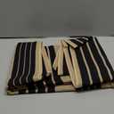 Black and Khaki Striped Rugs 2.3'x3.6', Washable Hand Woven Front Door Rug, Reversible Outdoor Welcome Mat Foldable Layered Door Mats for Entryway Porch Decor Home Entrance