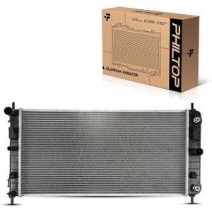 PHILTOP CU2727 Engine Coolant Aluminum Radiator Fit for 2004-2010 Malibu 3.5L, 2006-2010 G6 3.5L, 2007-2008 Aura 3.5L, 2006-2009 G6 3.9L, 2005 G6, 2006-2007 Malibu 3.9L