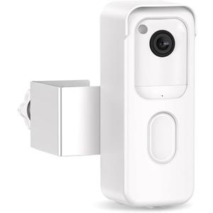 Blink Doorbell Mount, No-Drilling Anti-Theft Doorbell Mount for All-New Blink Video Doorbell 2nd Gen, No Block Sensor & Night Vision, Doorbell Camera Bracket Holder for Apartment Renters, White