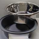 Round High-Sided Stainless Steel Cat Litter Box,Stainless Steel Litter Box with Lid,Extra Large Box,Easy-to-Clean Metal Litter Pan for Cats