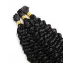 YGWIGS Braiding Human Hair Water Wave Bulk Hair Braiding Hair for Boho Braids Double Drawn Human Hair for Black Women 100g 16inch Natural Black