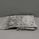 RUUGME Washable 2x3 Area Rug - Entryway Vintage Rustic Style Area Rugs Non Slip Stain Resistant Carpet for Living Room Bedroom Dining Room Kitchen Distressed Floor Mat (2'x3', Grey)