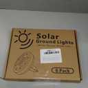 Echosari 6 Pack Solar Ground Lights, Upgraded Solar Garden Lights Auto ON/Off Landscape Lighting Outdoor In-Ground Lights Waterproof Long Lasting for Pathway Walkway Patio (Warm White)