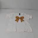 Cute Coquette Bow Giraffe Pattern Zoo Animals Giraffe Print T-Shirt M