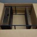 2-Tier Bathroom Counter Organizer with Drawer and Basket, Wood Countertop Organizer for Storage, Skincare Organizers for Vanity, Counter Shelf for Bathroom Organization(Dark Brown)