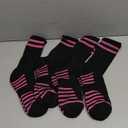 FUNDENCY Women's Athletic Crew Socks 4 Pack, Running Breathable Cushion Socks with Arch Support, M