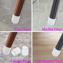 Round Chair Leg Caps,PVC Furniture Feet Covers,TTZEZE Transparent Round Floor Protectors,Clear Table Feet Covers Preventing Plastic Chair Leg Covers Scratches and Noise 40mm/1.57'', 24