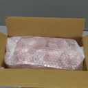 Ciaell 12 PCS Pink Plastic Ribbed Wine Glasses - 10 OZ Plastic Square Wine Glasses with Stem - Disposable Champagne Cups for Parties & Weddings & Mother's Day