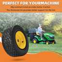 2-Pack 16x6.50-8 Tubeless Tires and Wheels, 3/4-Inch Bearingswith Extra 1-Inch Bushings, 3"-5" Offset Hub, 550 lbs Load Capacity, Fits 3/4" and 1" Axles for Riding Mowers, Lawn Tractors, and More.