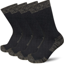 APTYID Men's Moisture Wicking Cushioned Crew Work Boot Socks (4-Pairs)