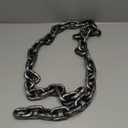 Zcaukya 6FT Halloween Plastic Chains-Costume Accessories, Fake Black Chain Links for Decor Haunted House, Prisoner Theme, Scary Party Horror Props