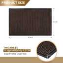 Yimobra Doormat Outdoor Indoor Entrance 36 x 24, All-Season All-Weather Front Door Mat, 100% Waterproof Welcome Matt for Floor Garage Outside Entry, Stain and Fade Resistant
