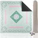 Mahjong Mat 31 * 31 Inch Non-Slip Noise Reduction, American Mahjong Mat for Table with Bag, Waterproof Surface Mah Jongg Mats for Poker, Card, Dominoes, Board & Tile Games Light Green